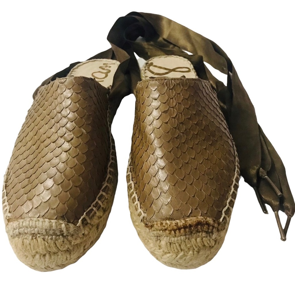 Sam Edelman Snakeskin Espadrilles